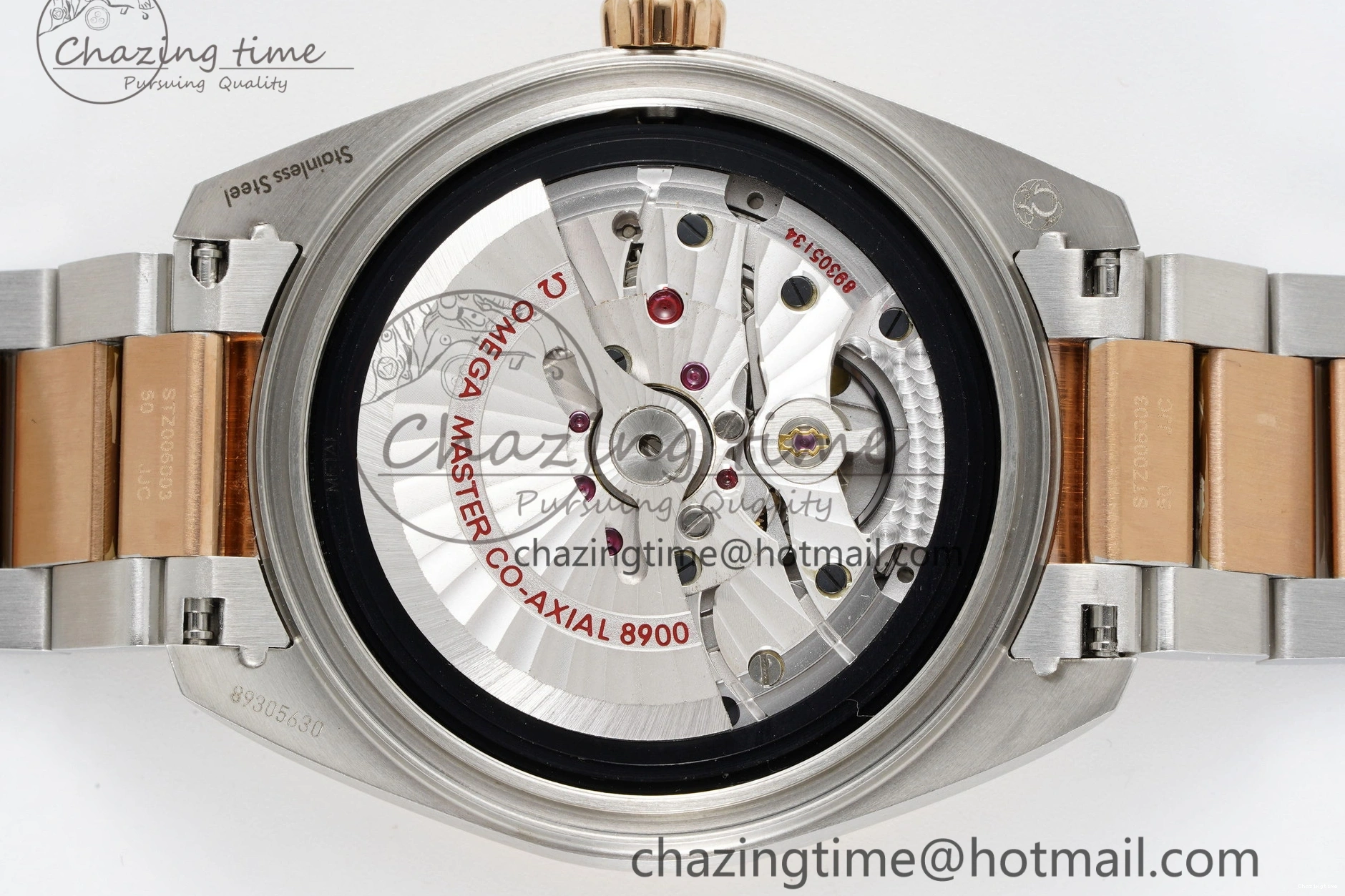 0127 Aqua Terra 150M SS RG JQK 1:1 Best Edition White Dial on SS RG Bracelet A OnTrend 7828